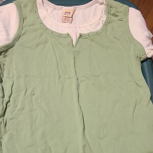 Faded Glory Girls' Plus White Top